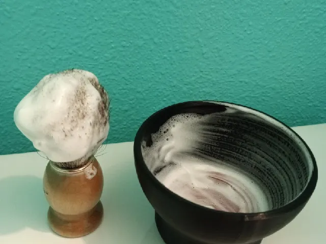 Shaving cream frothing bowl for Viking Revolution Shaving Soap