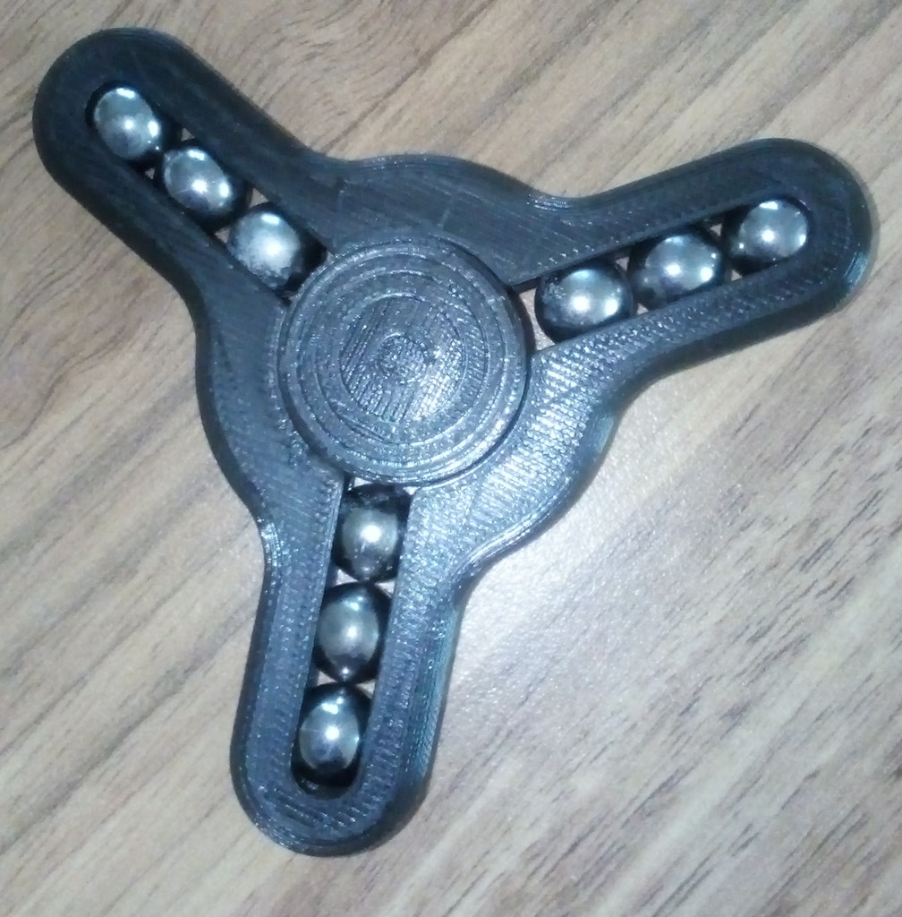 Centrifugal fidget spinner (608 bearing)