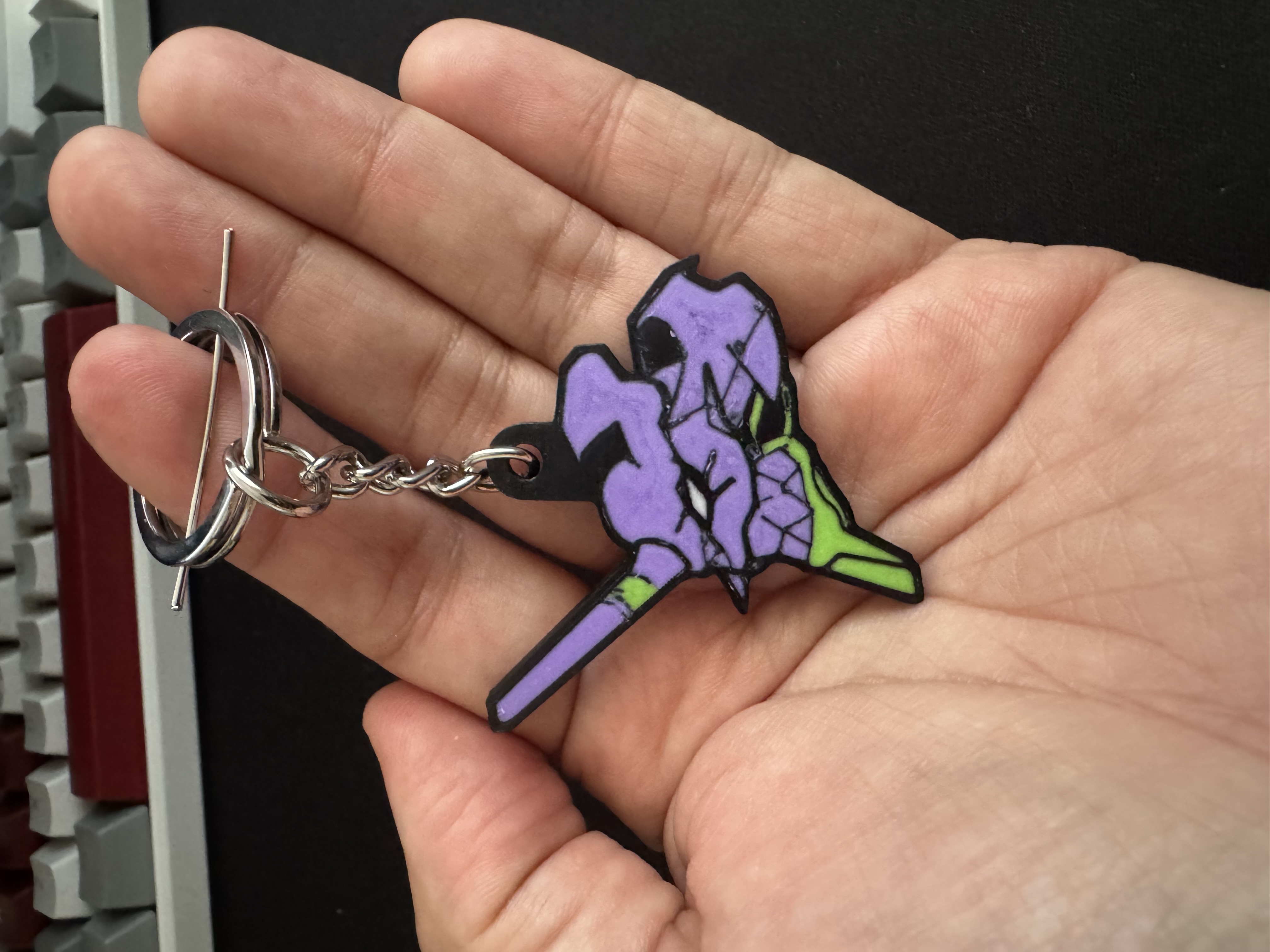 Neon Genesis Evangelion - EVA 01 Keychain