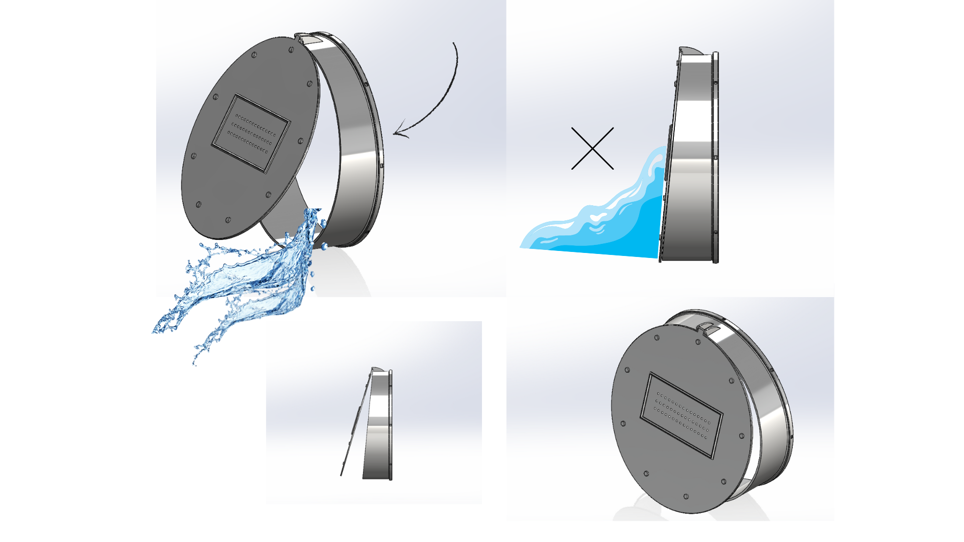 one way drainpipe cover Dia 3.5inch