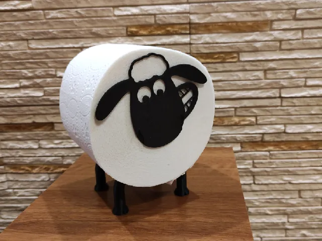 Shaun the Sheep Toilet Paper Roll Holder v2