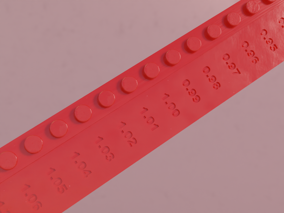 Calibration Plate - Perfect Fit Printed Brick Stud (LEGO compatible)