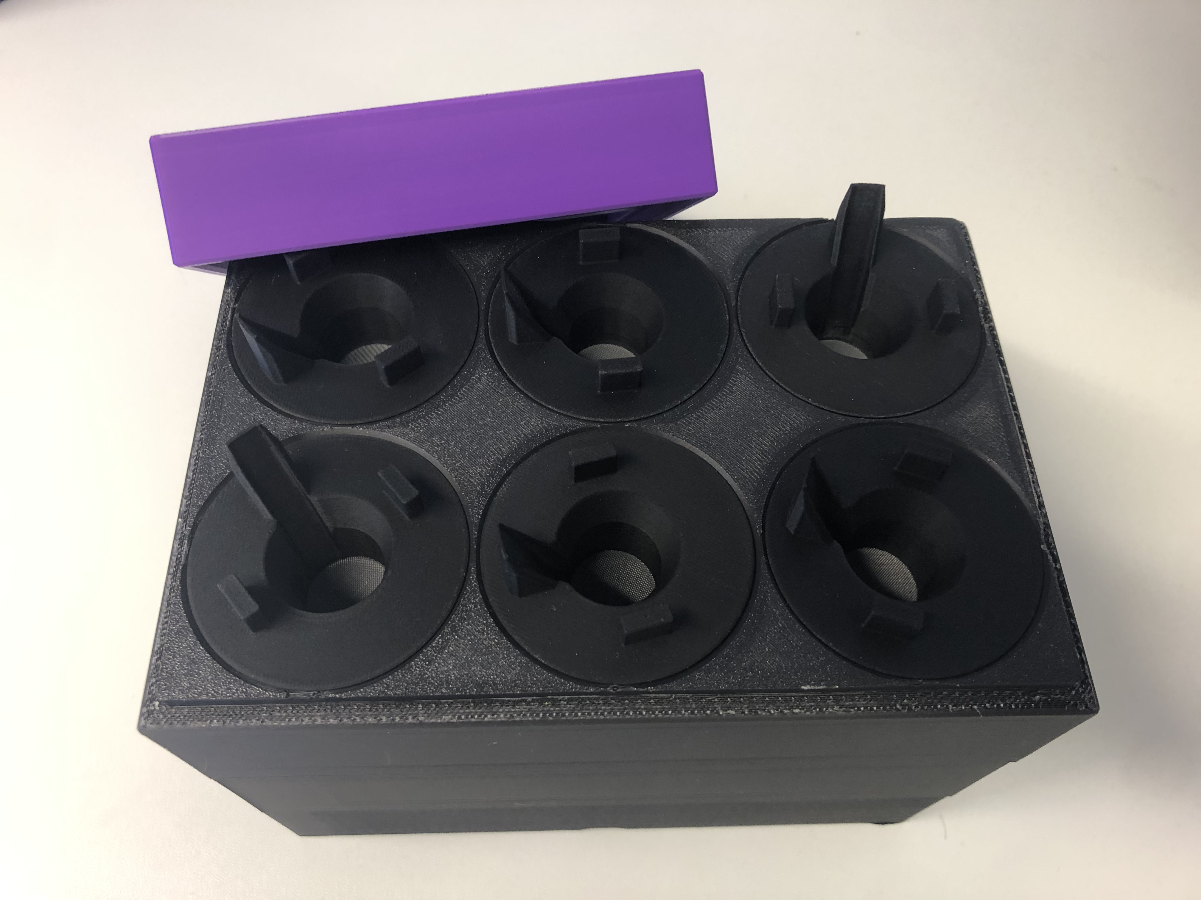 Modulare Sieb-Box für Partikelfilterung