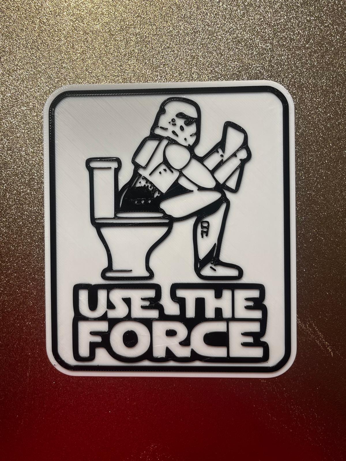 Sternenkrieger-Toiletten-Schild