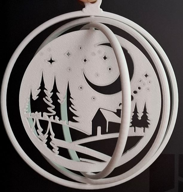 Winterland Christmas Rotating Ornament