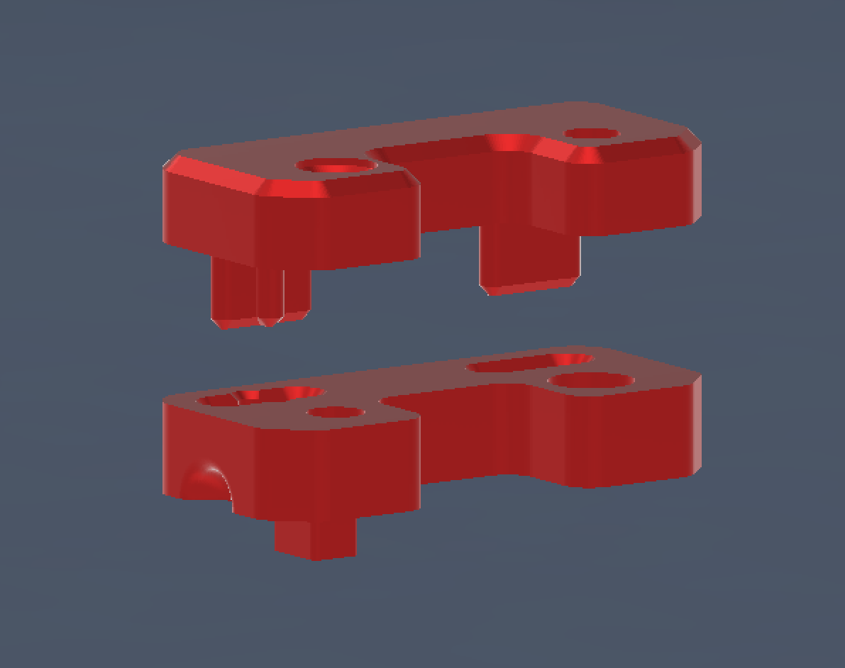 chain riser edited pegs and deeper screw holes 3D model thumbnail