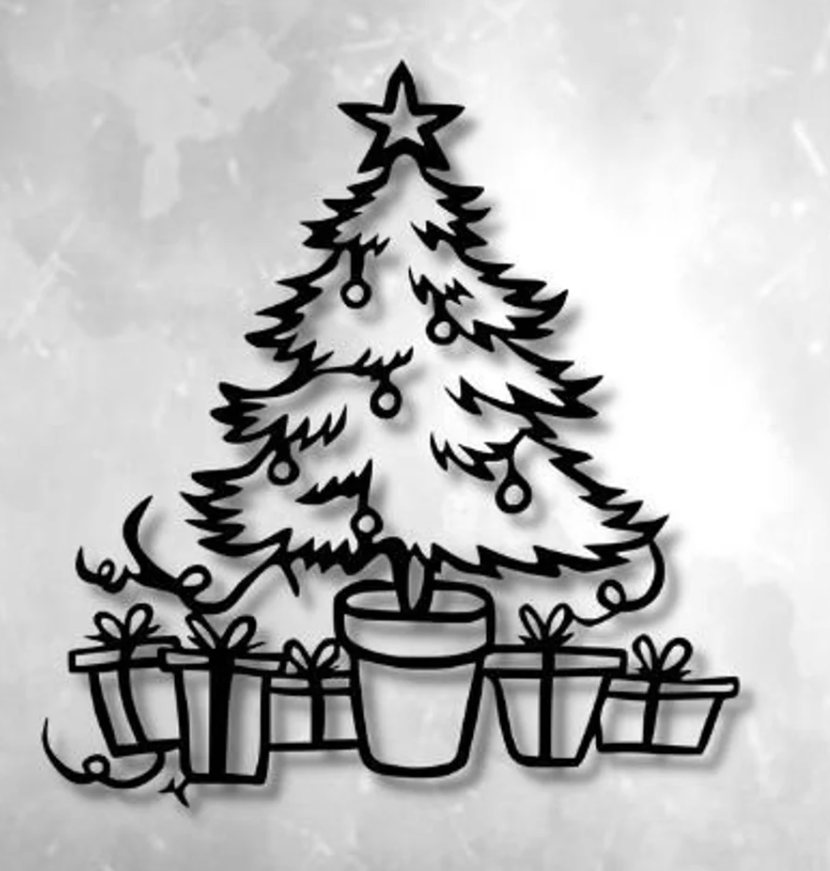 Christmas Tree Wall Art