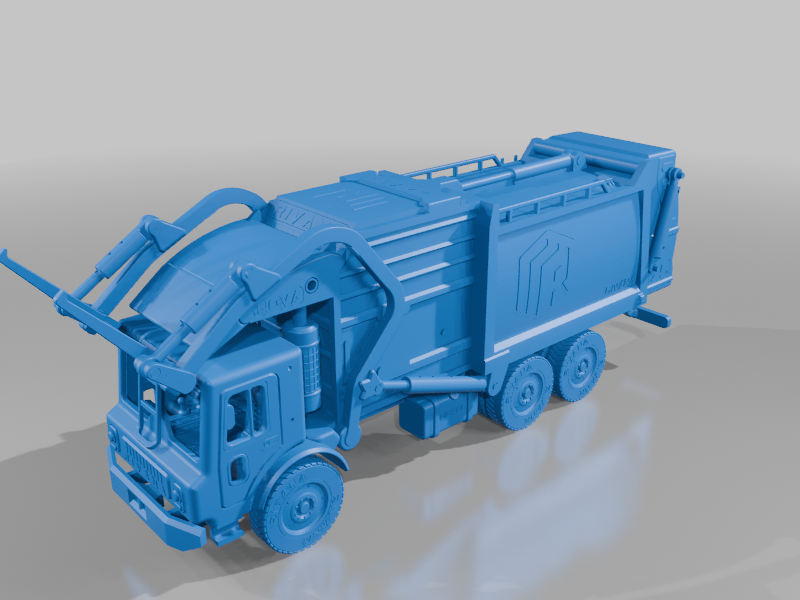 Yellow Front Loading Garbage Truck (Basic) — miniatura 11