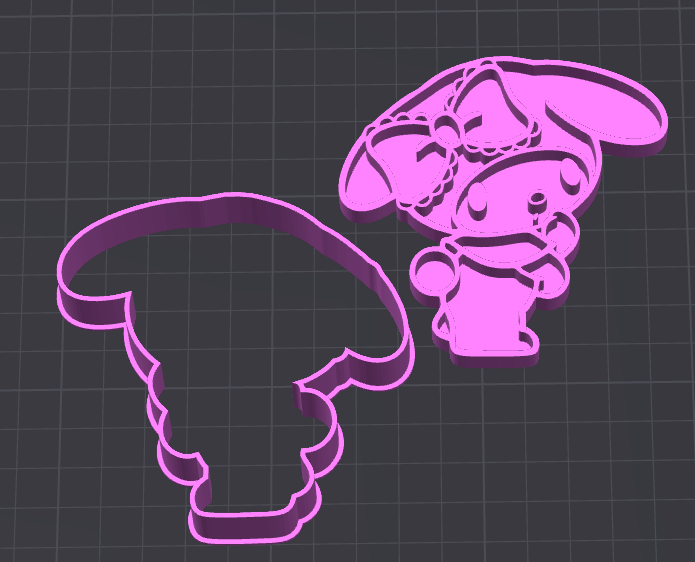 My Melody stamp / cutter set