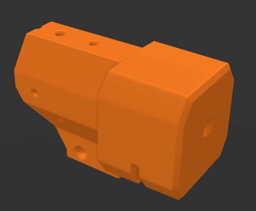 Remixed N-strike Lug 3D model thumbnail