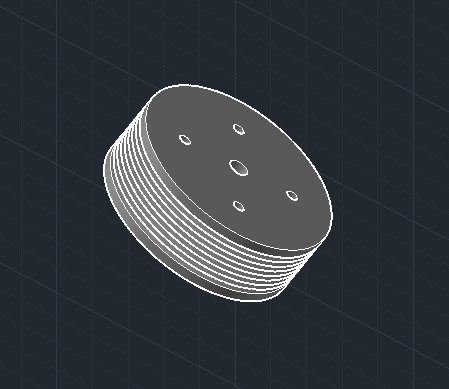 V-belt pulley 8 grooves