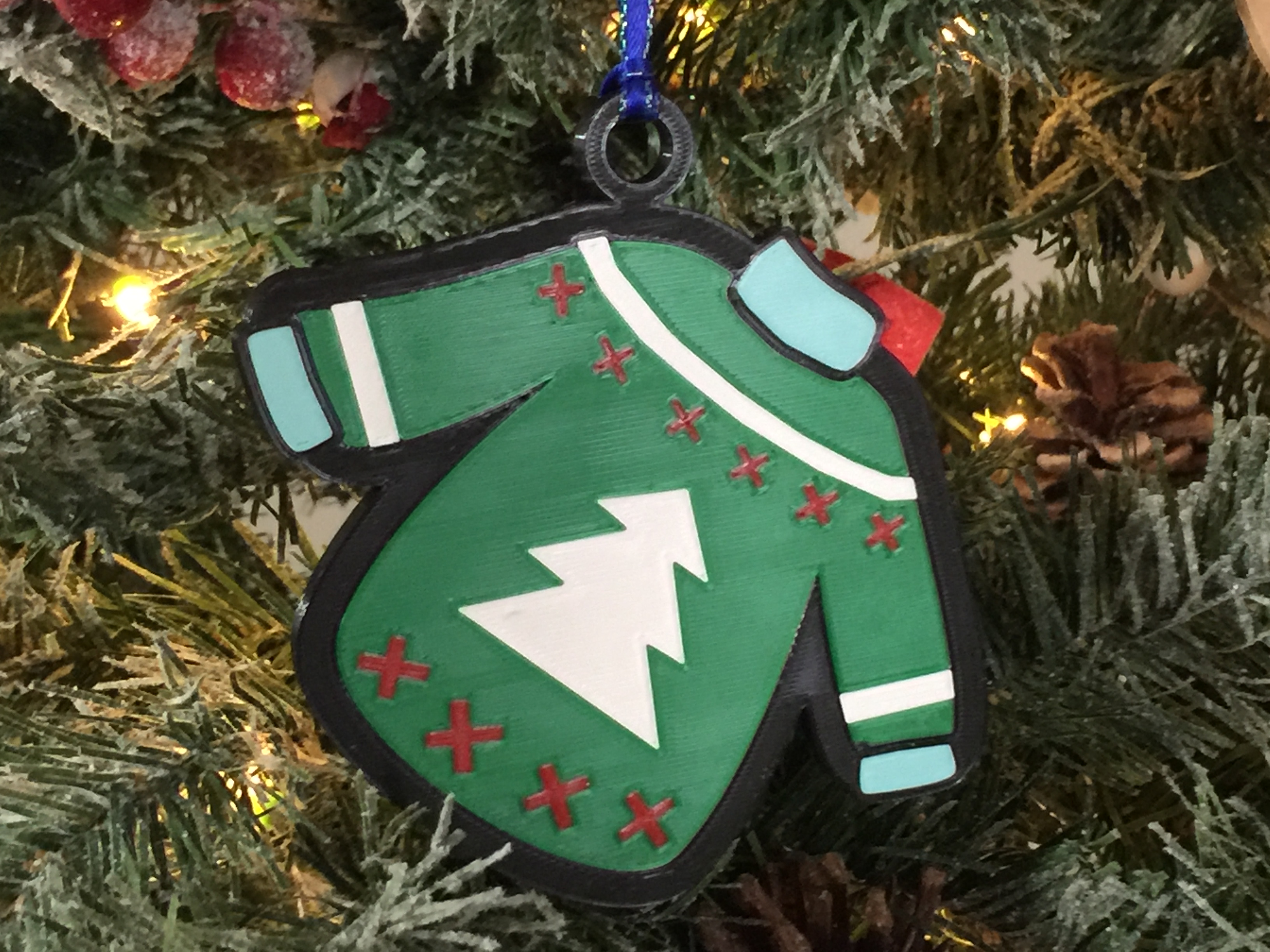 Ugly Christmas Sweater Ornament -A'ishah
