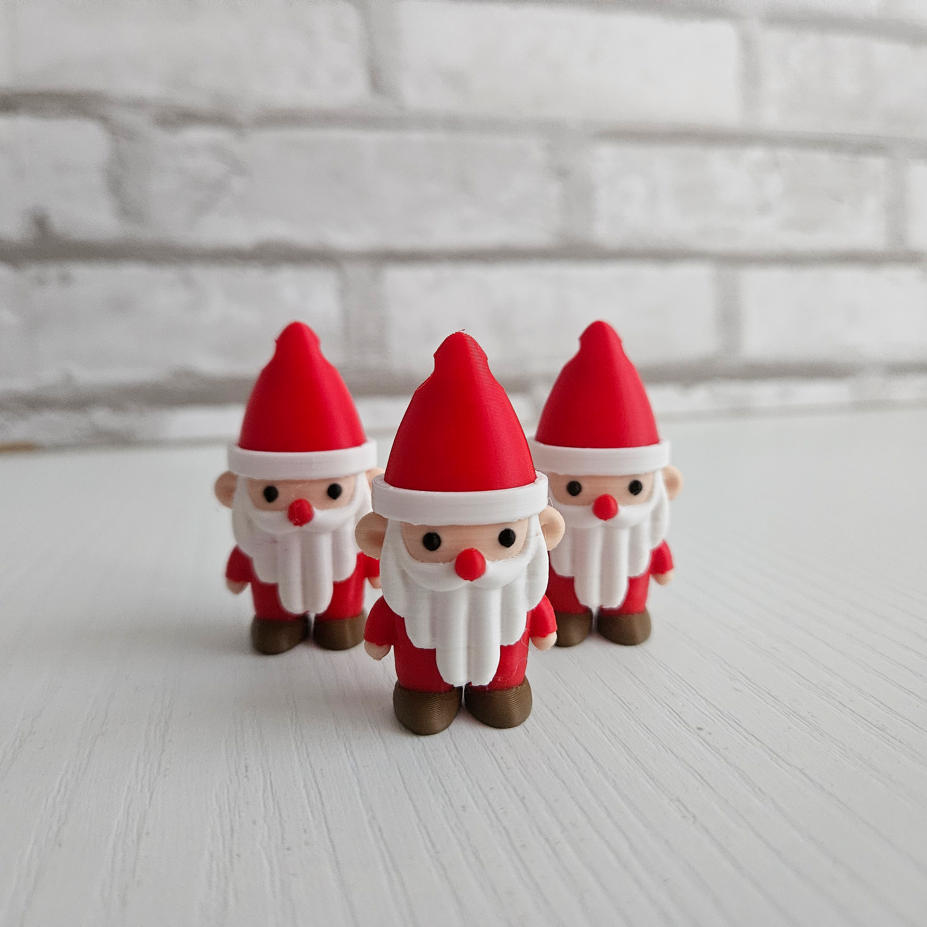 Adorable llavero navideño de Papá Noel