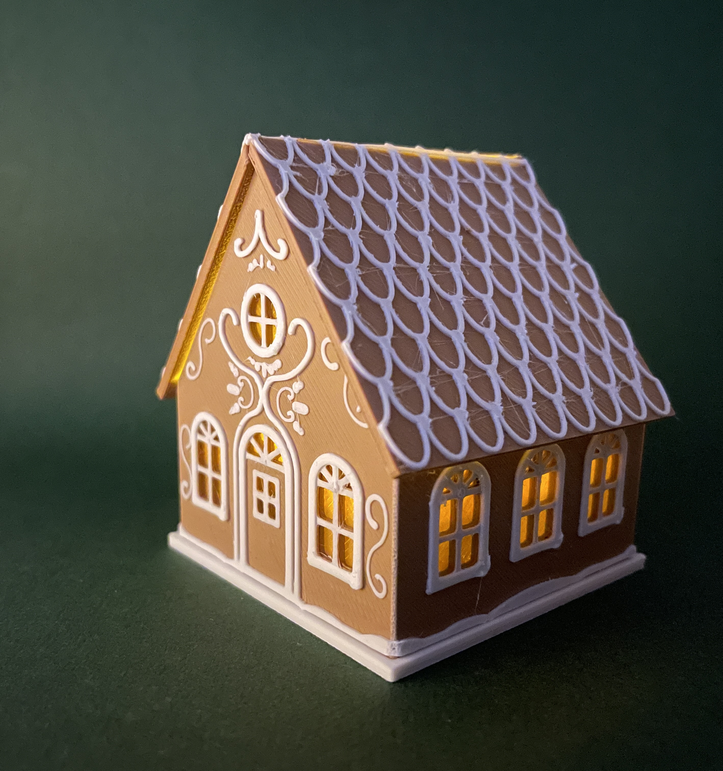 Foldable Christmas gingerbread house