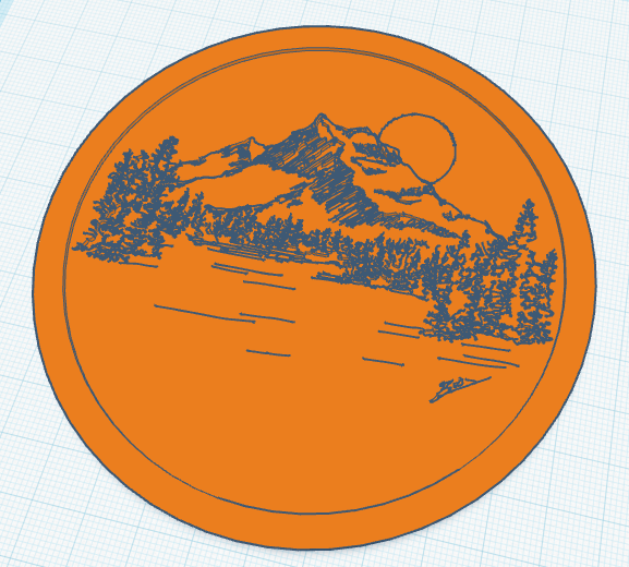 SketchyBeards Art Coaster