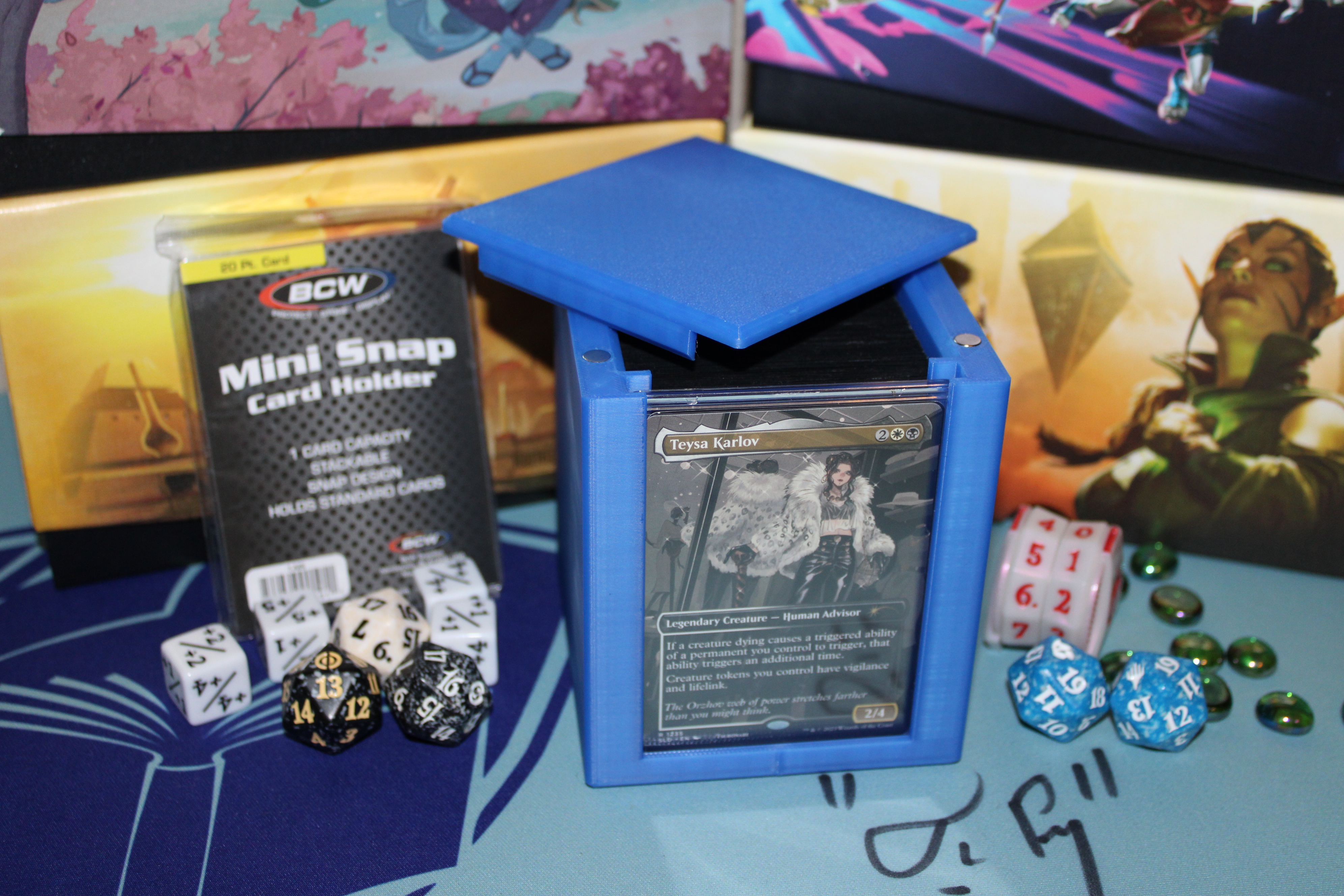MTG EDH Commander Showcase Deck Box  - Single Color Base Model