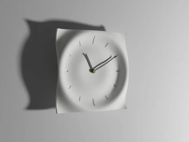Water drop wall clock