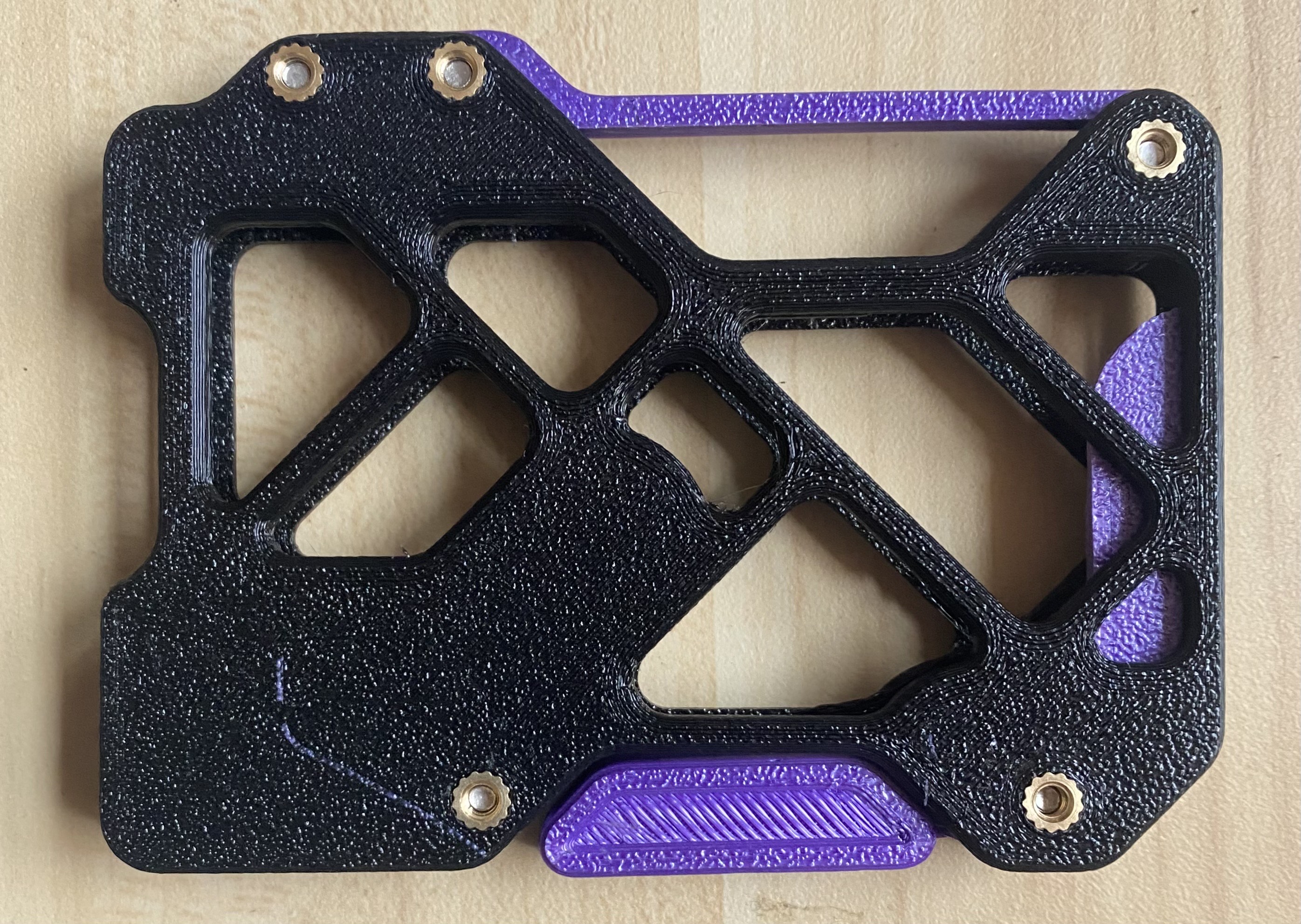 Threaded Insert Backplate for: Wallie(var) - Advanced Lever Action Wallet 3D model thumbnail