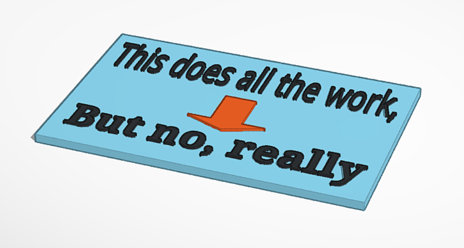 3-D printer sign