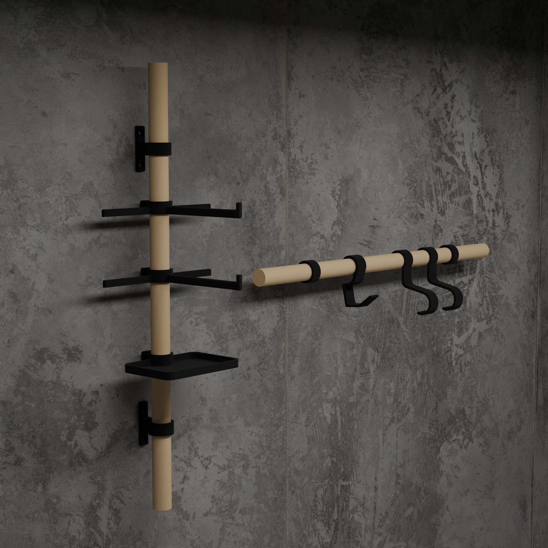 Bike Accessory Storage Rack - Inspired by Tons Gear Organizers