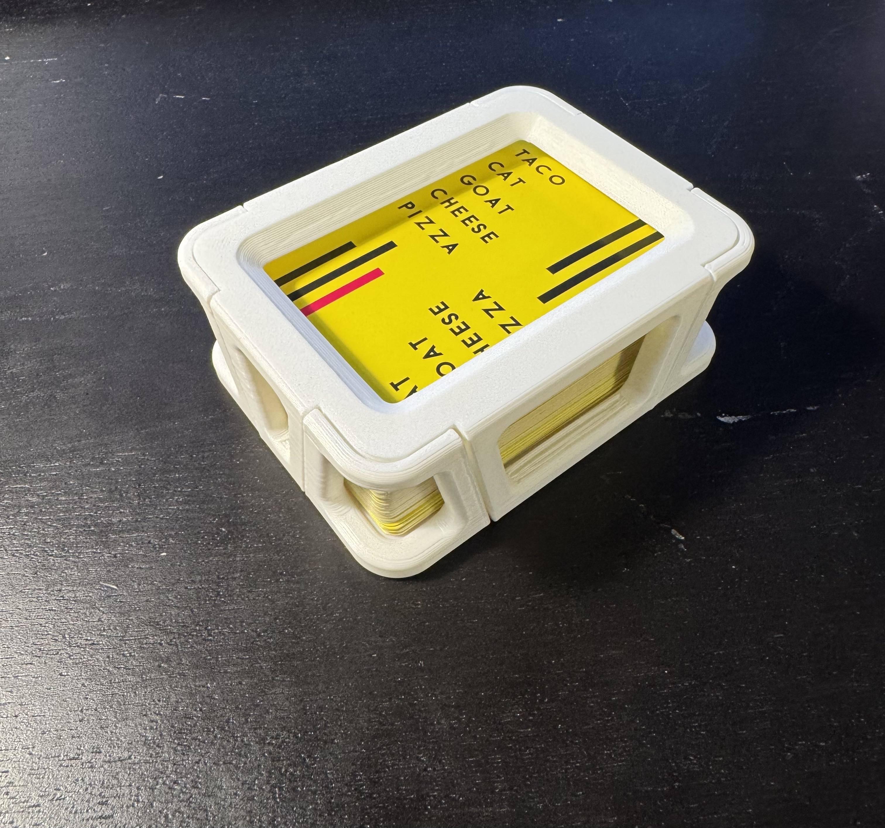 Card Game Keeper for Taco Cat Goat Cheese Pizza