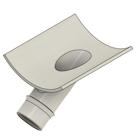 4" PVC to Shop Vac Hose by Justin Depew Design Download free STL model