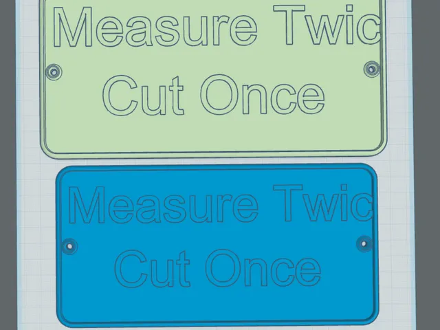 Measure Twic Cut Once (w/ mounting holes)