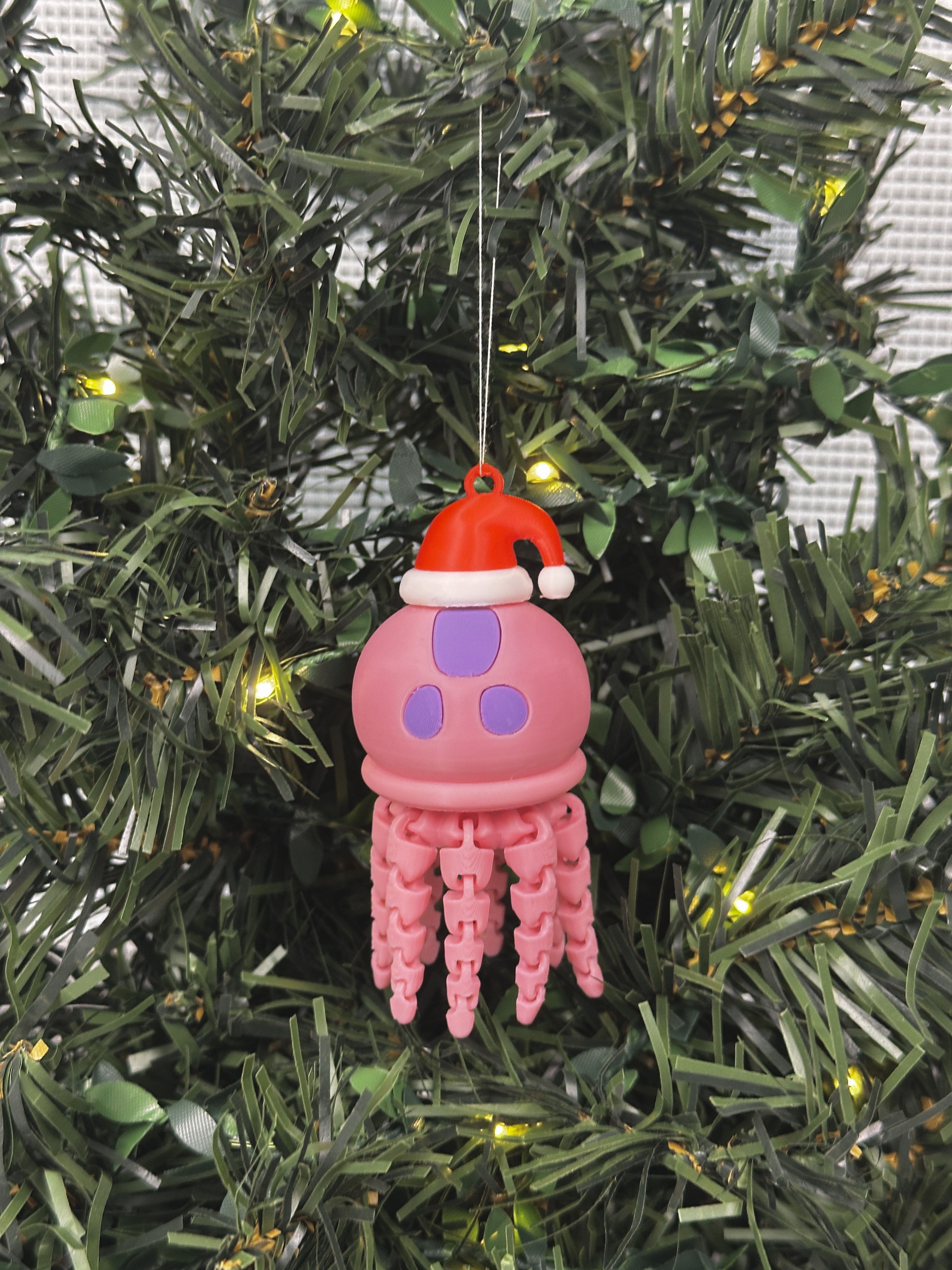 Christmas Spongebob Jellyfish Ornament