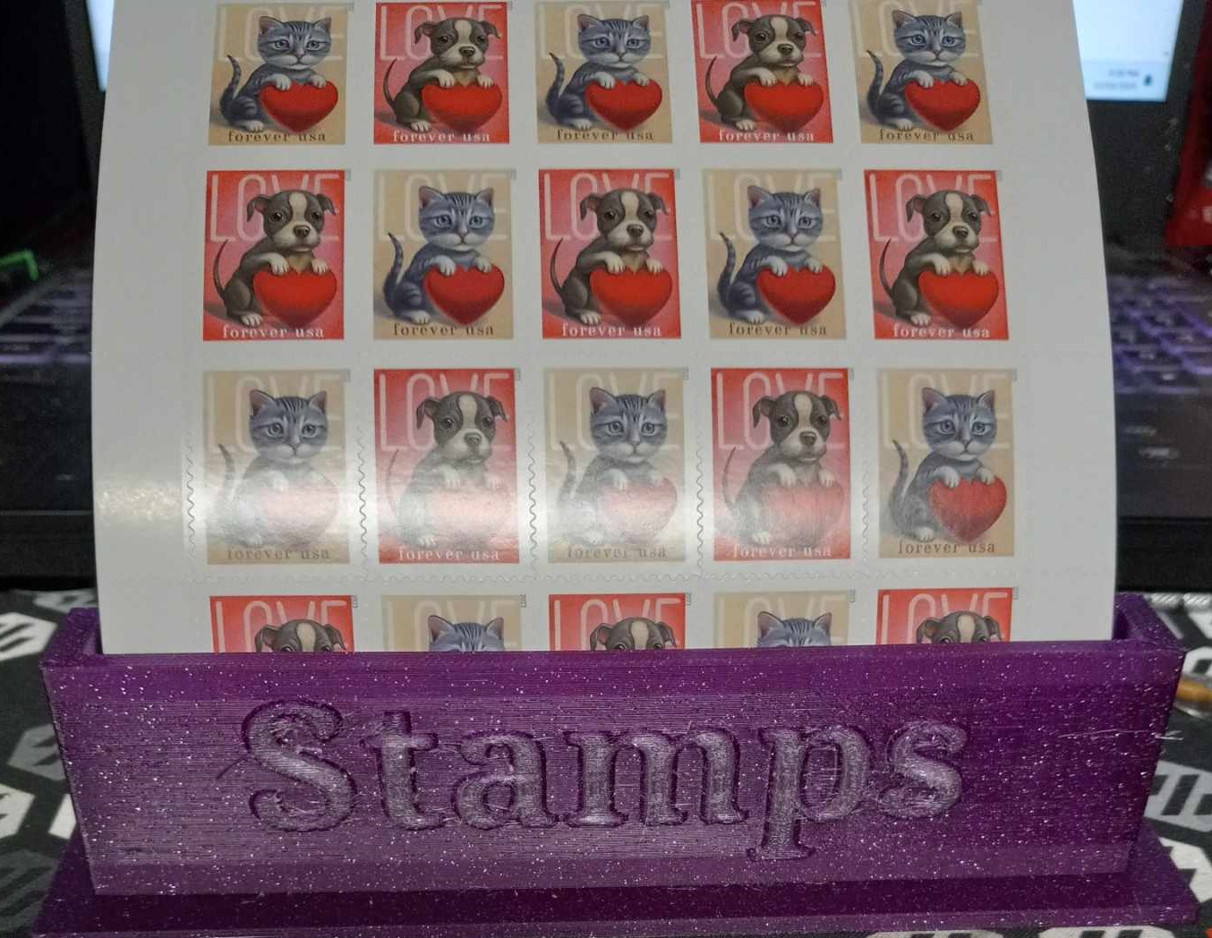 Stamp Sheet Holder