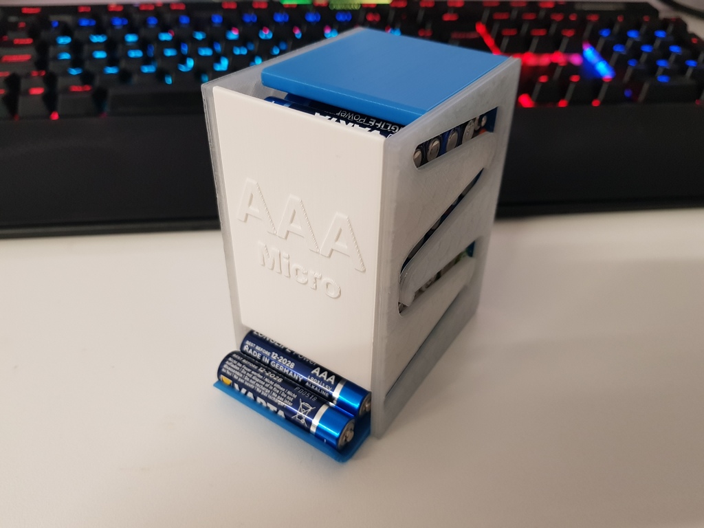 Battery dispenser for AAA Micro (Batteriespender)
