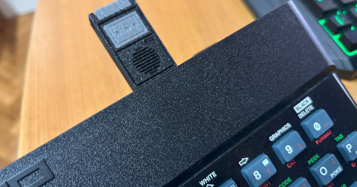 80's Cassette Recorder USB stick enclosure for 