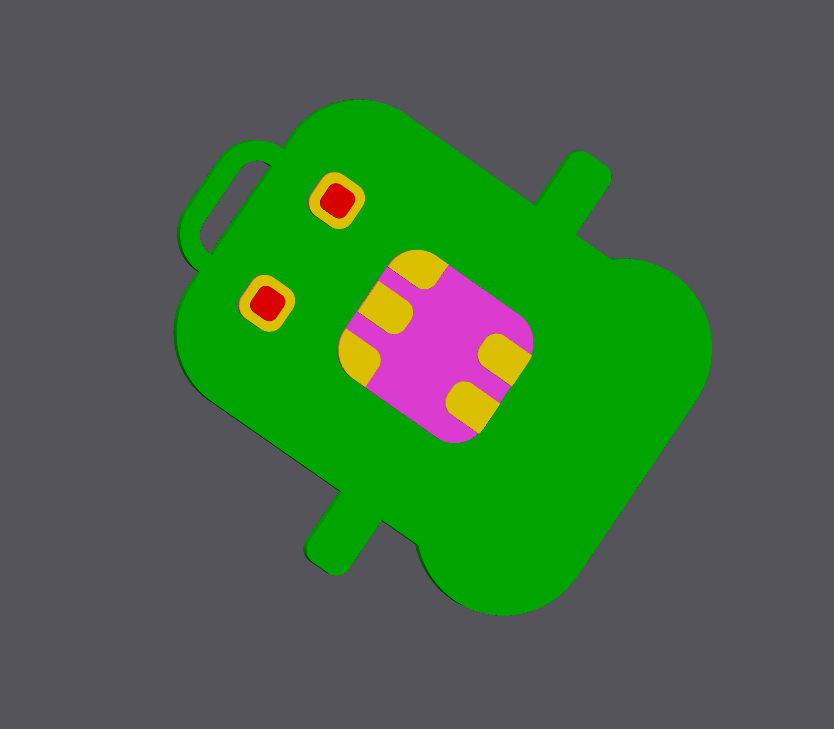 Miniatura 2 do modelo 3D The Pixel Slimer Keyring