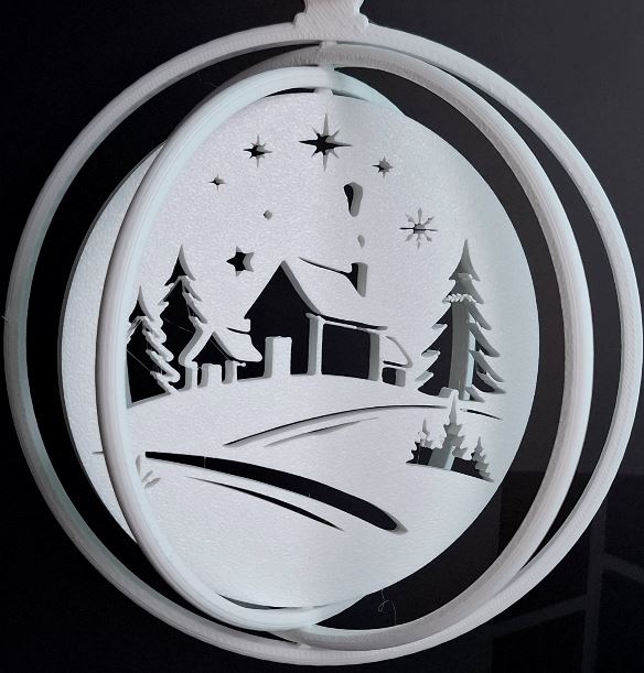 Winterland Christmas Rotating Ornament 2