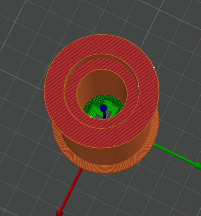 FLSUN T1 Pro Filament Spool Holder using 608RS bearings