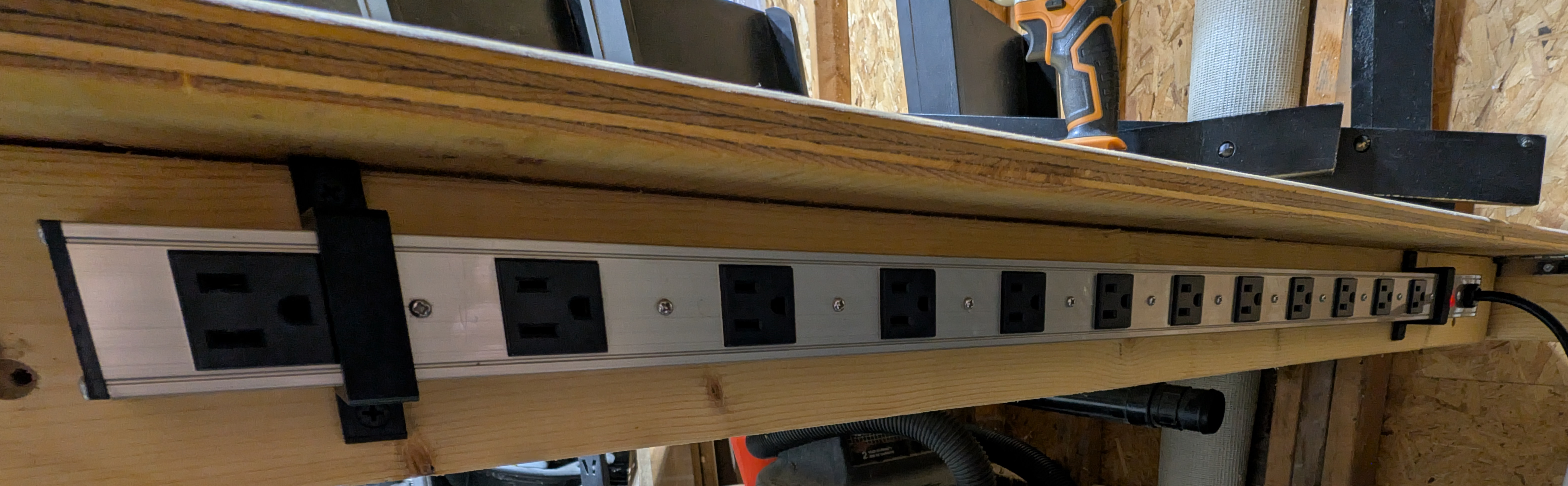 PrimeCables LTS-12S Power Strip Wall Mount Brackets