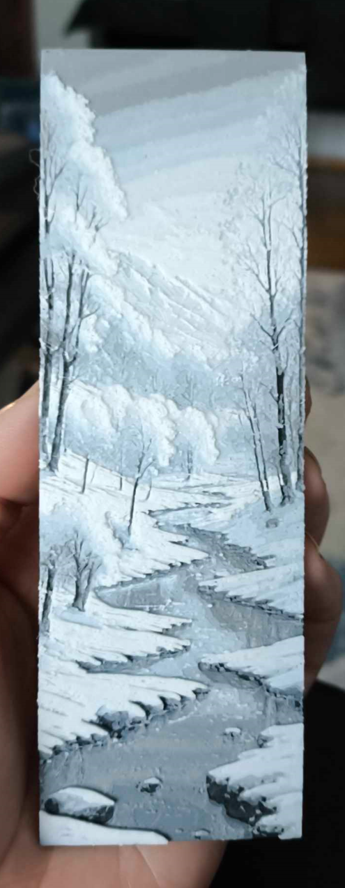 Winter Landscape Bookmark — miniatura 2