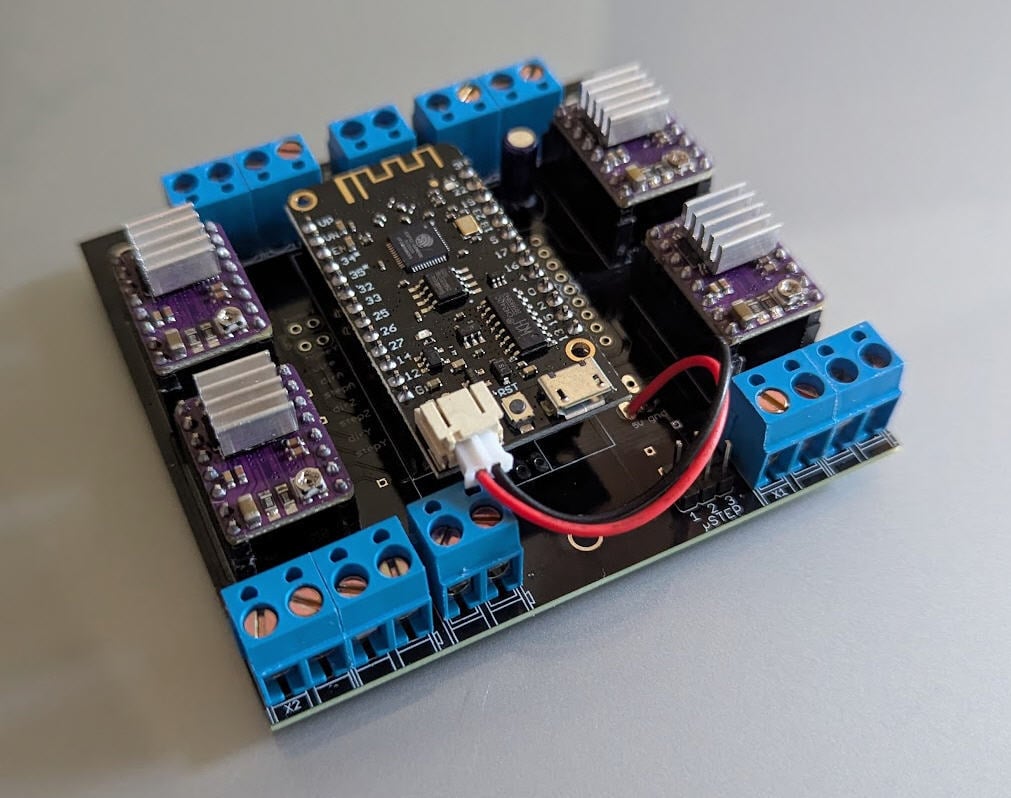 FluidNC 4 axis foam cutter controller