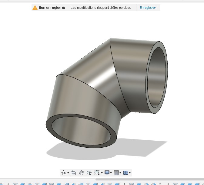 Coude 90 (2x45) D:160 pour thermodynamique