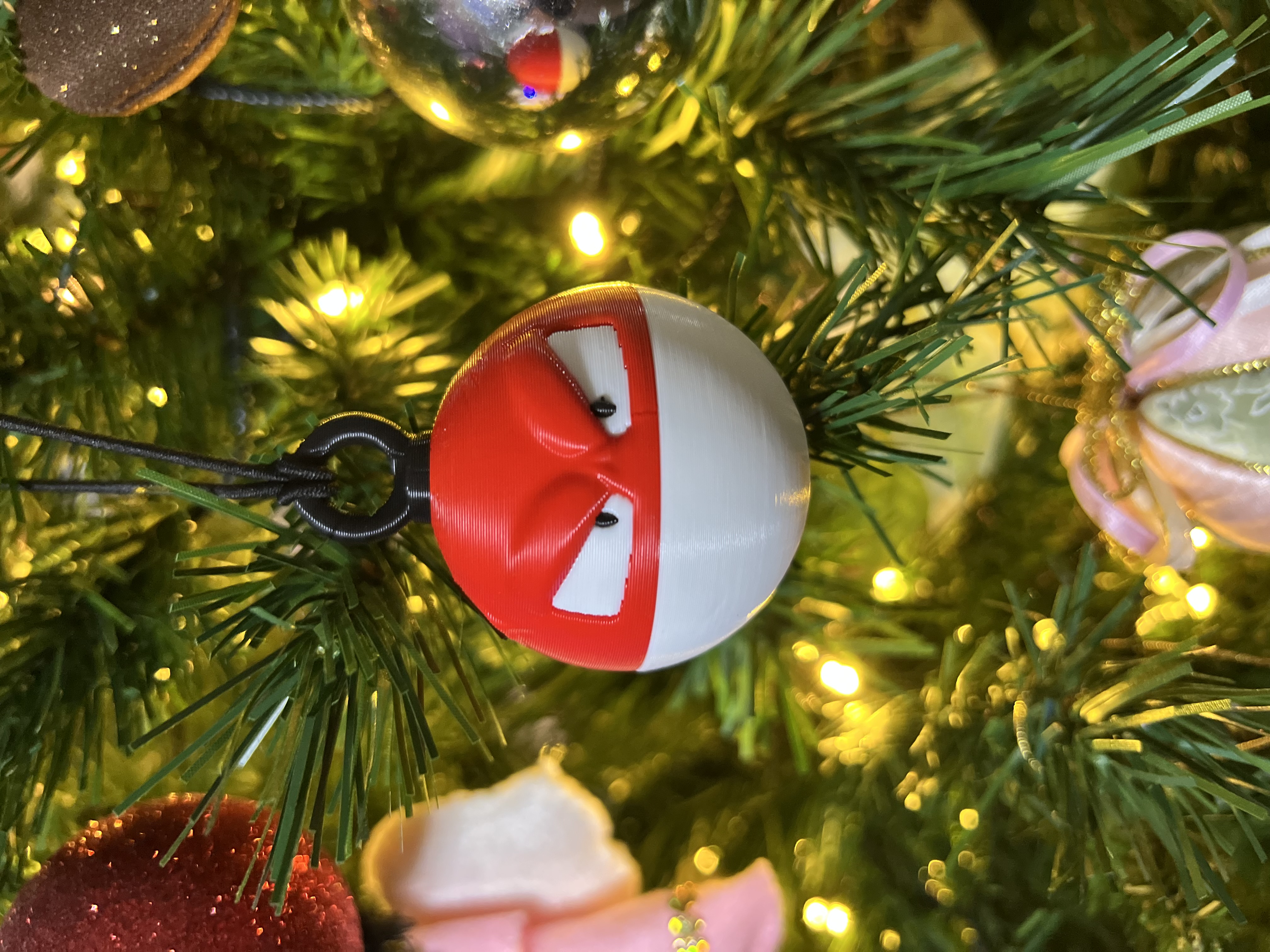 Voltorb Pokemon Christimas Ornament