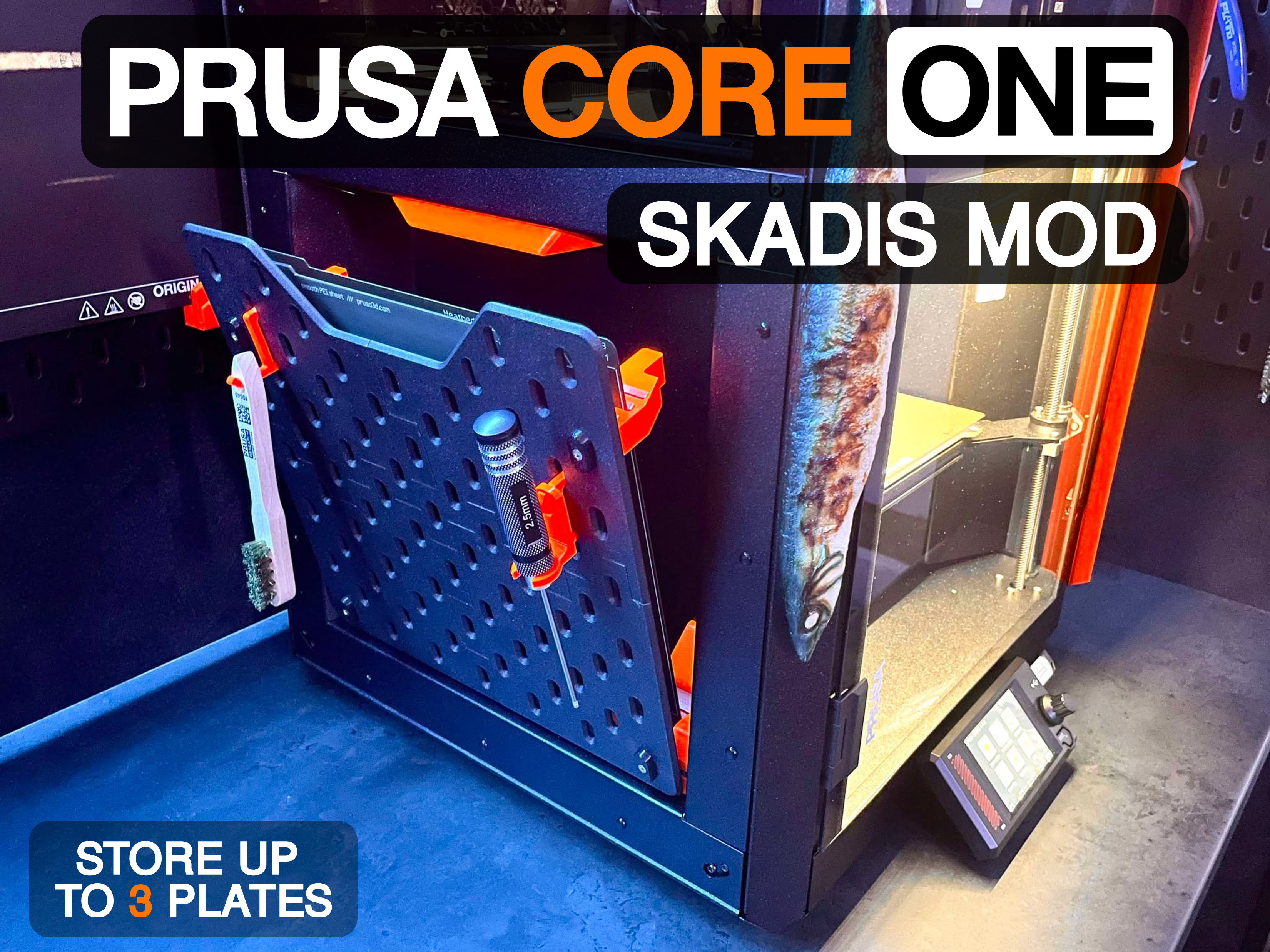 Prusa CORE One/+ SKADIS mod