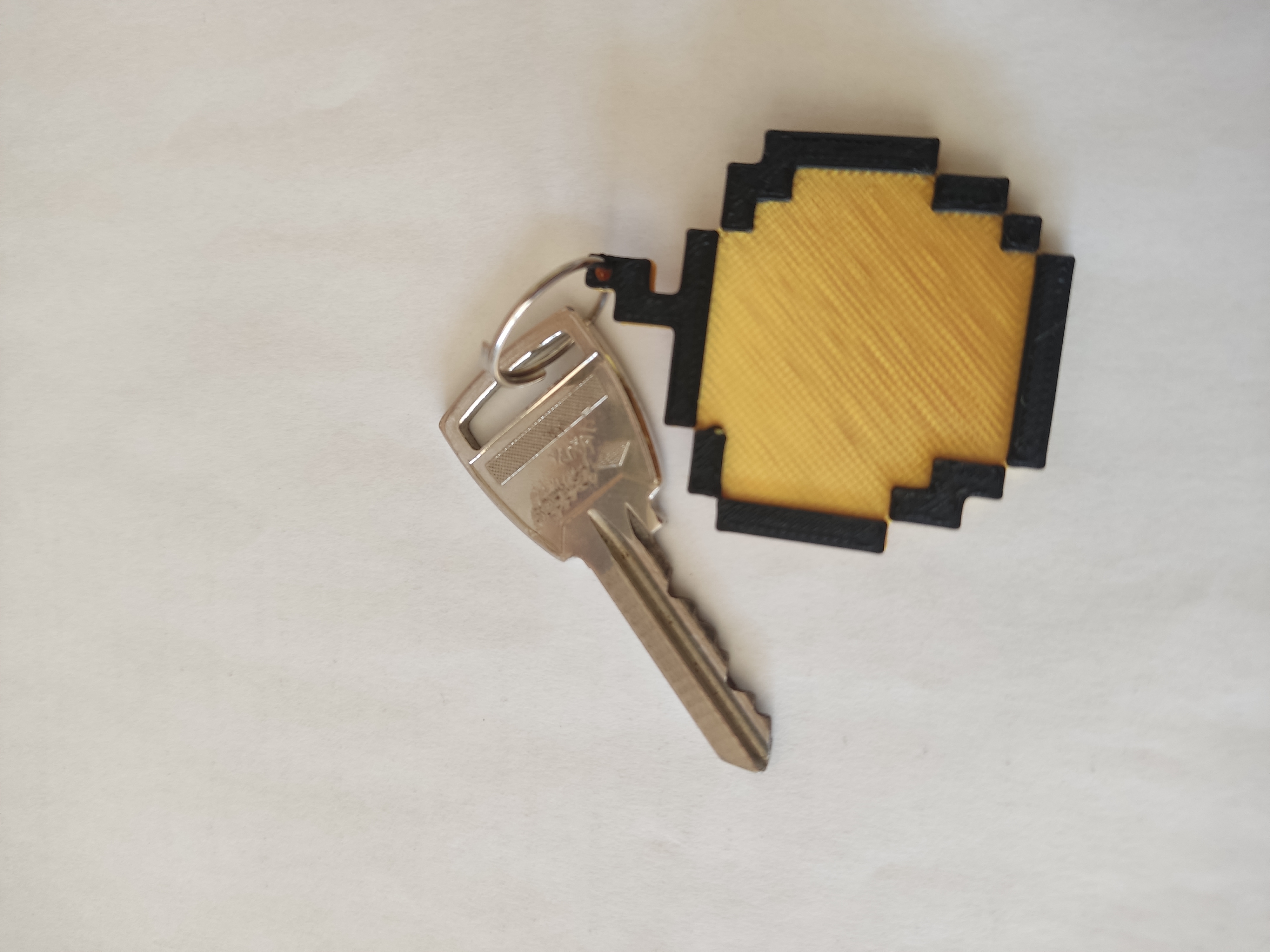 Minecraft golden apple Keychain