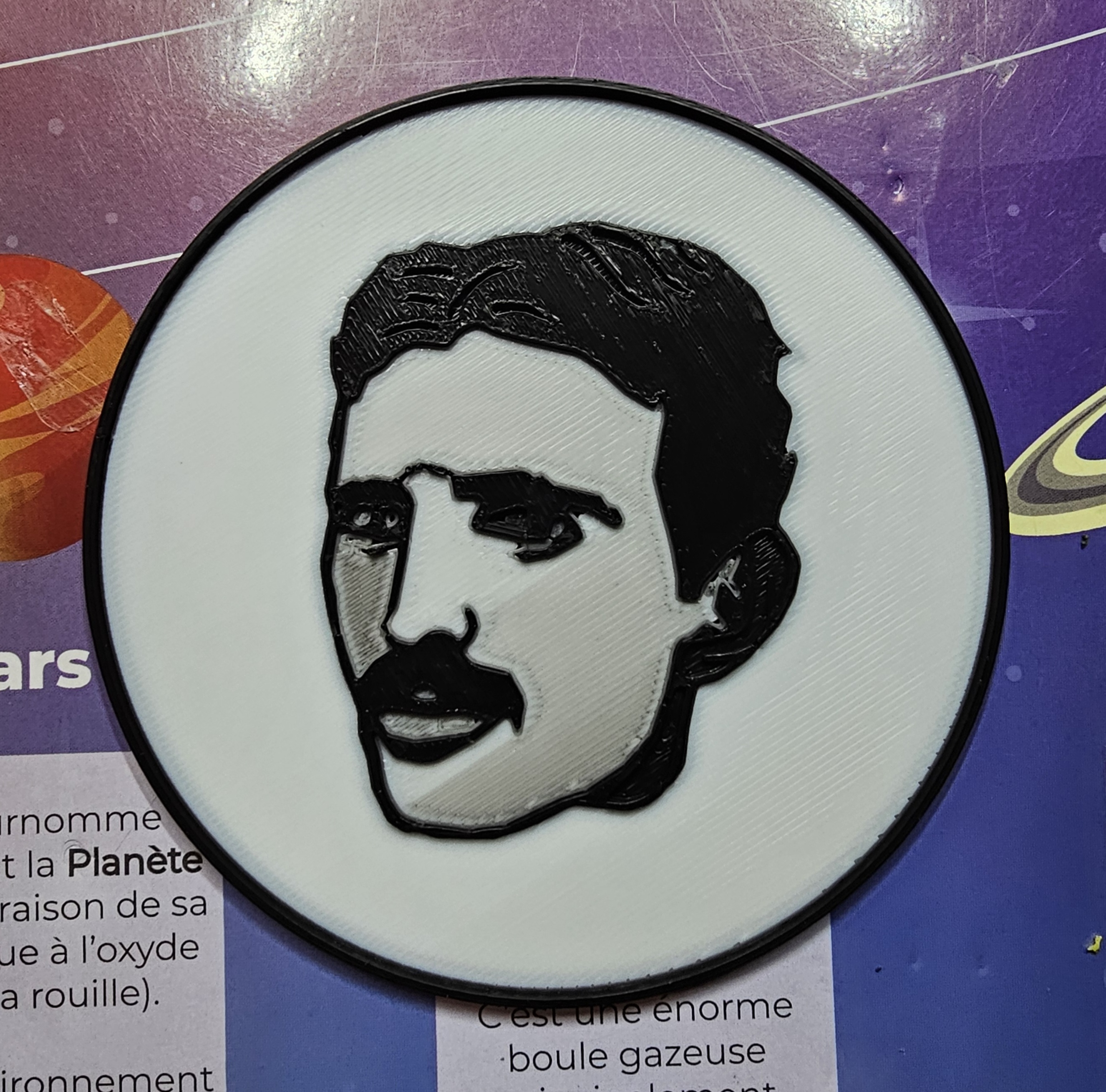 Nikola Tesla beer/drink coaster