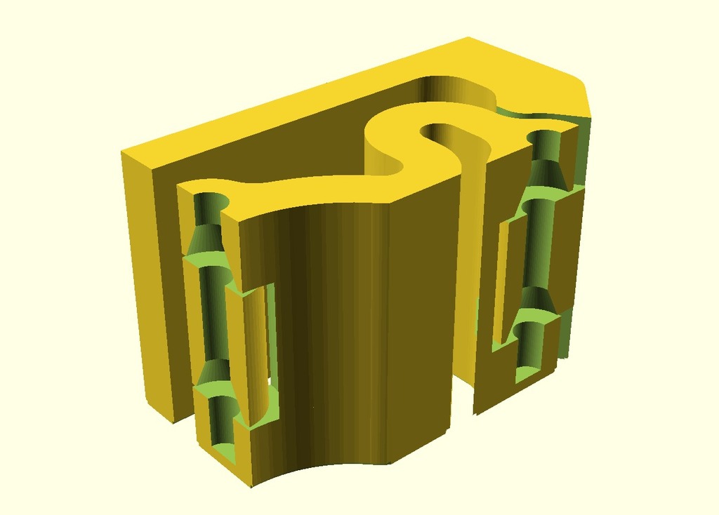 Miniatura 7 do modelo 3D Customisable Latching Broom Holder