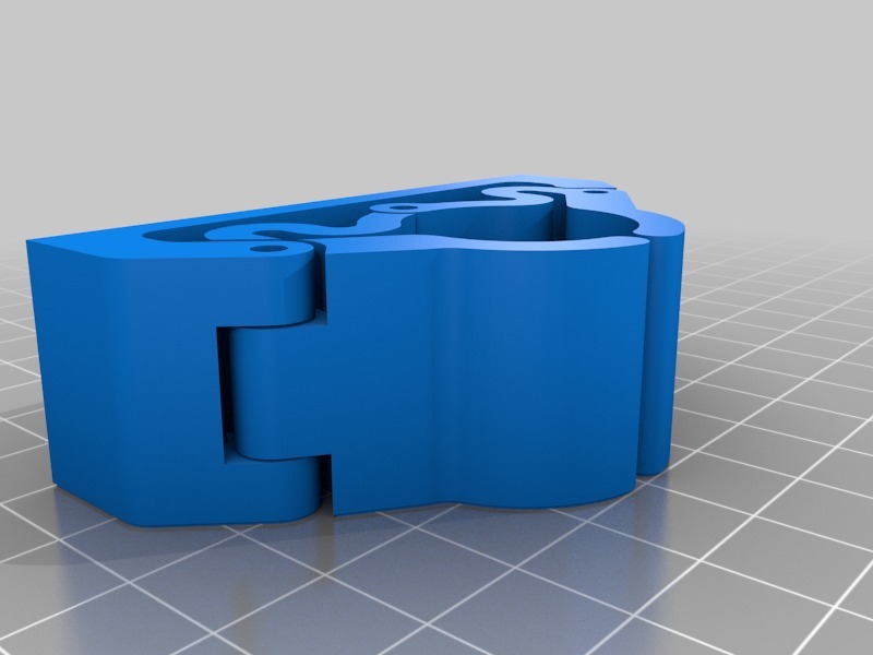 Miniatura 8 do modelo 3D Customisable Latching Broom Holder