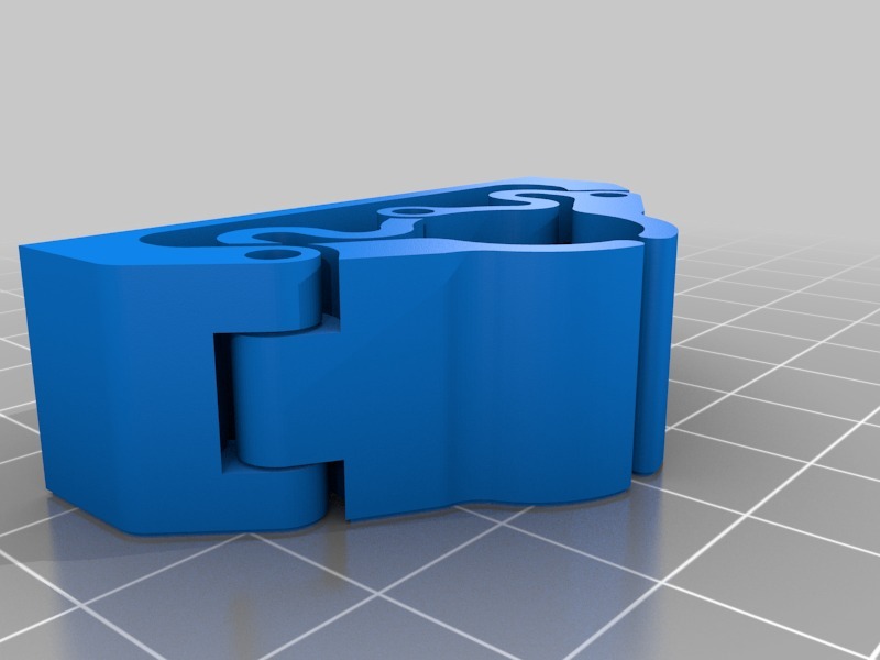 Miniatura 9 do modelo 3D Customisable Latching Broom Holder