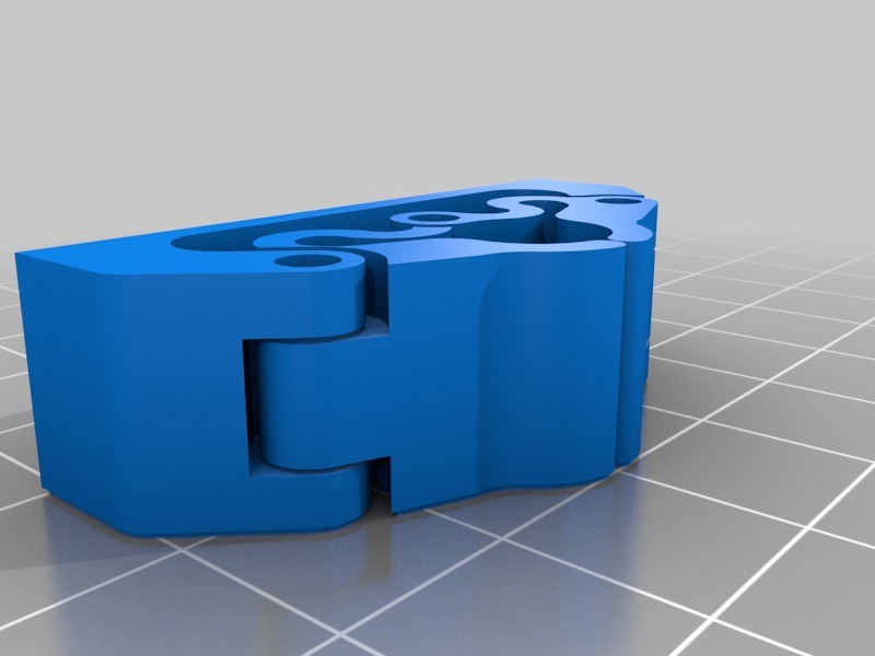 Miniatura 10 do modelo 3D Customisable Latching Broom Holder