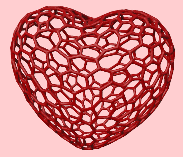 Sparse Voronoi Heart