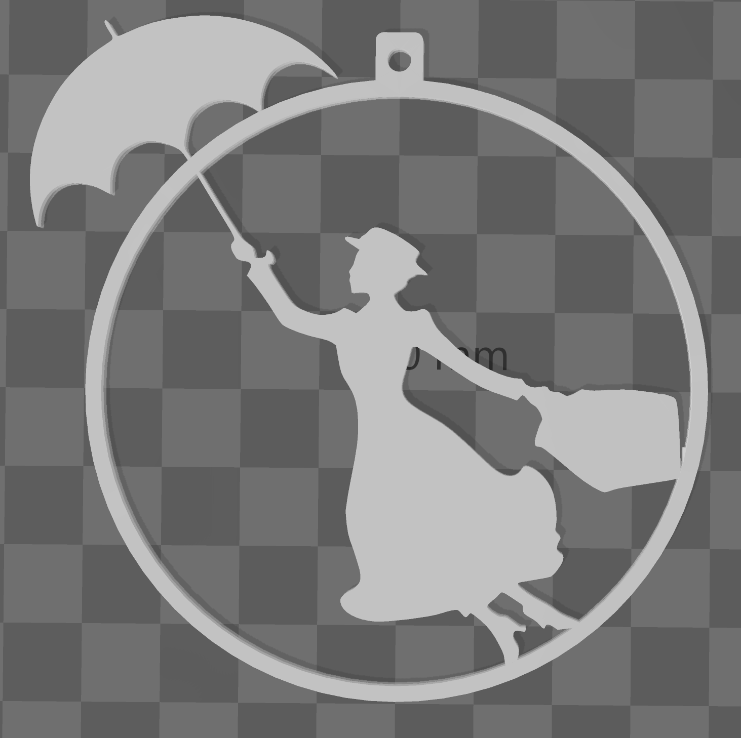 Mary Poppins Christmas Ornament
