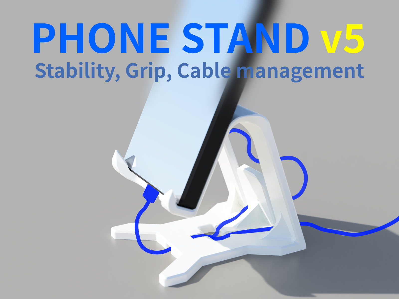 Phone Stand | Holder / Stable / Cable management