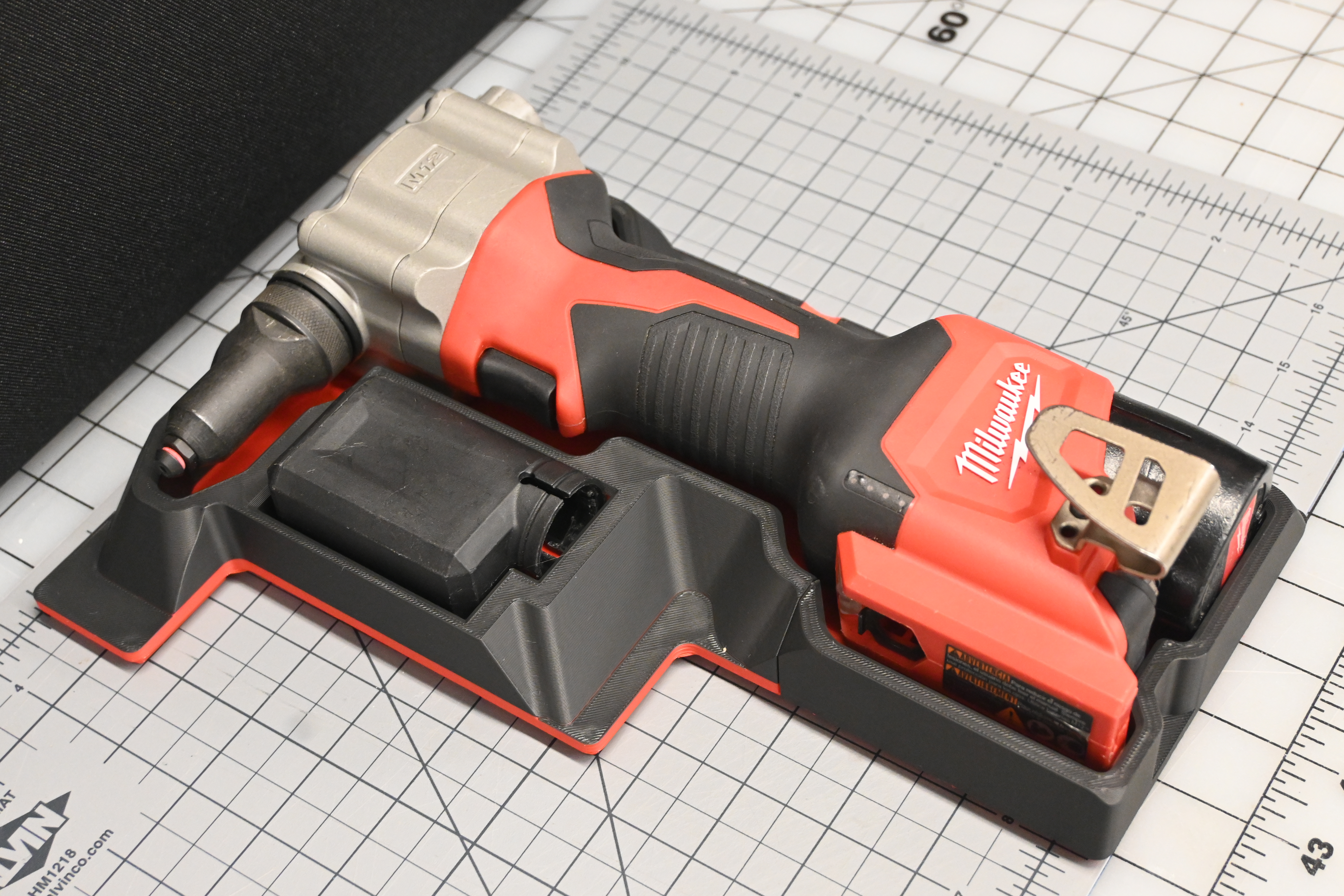 Gridfinity Shadow Tray- Milwaukee Pop Rivet Tool 2550-20